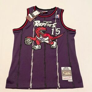Toronto Raptors Vince Carter Basketball  Mitchell &Ness Jersey Youth L 14/16